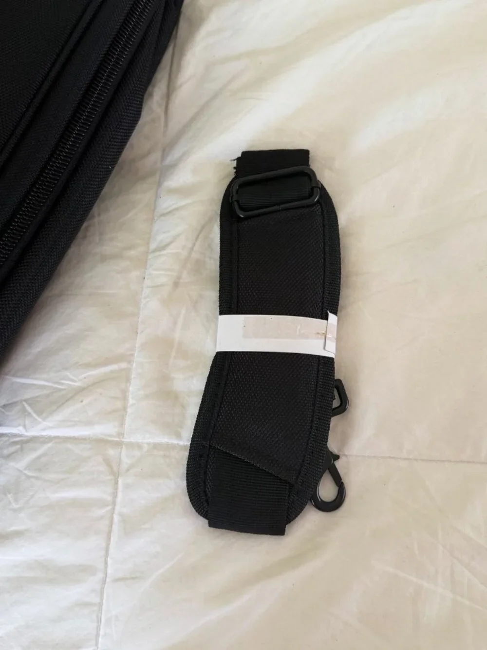 NWT Minerva Black Laptop Briefcase Travel Bag Computer Shoulder Strap